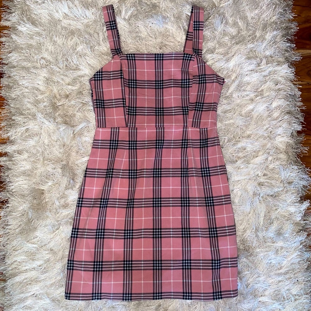 Pink H&M plaid dress